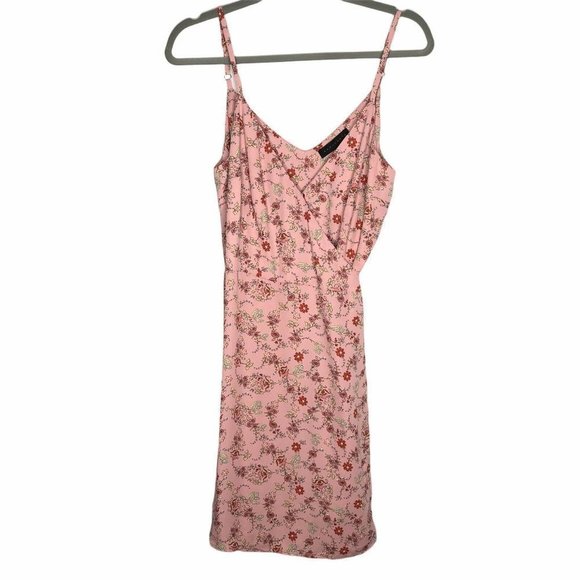 Sanctuary Wrap It Up Woven Wrap Dress Floral Tank - Picture 2 of 5